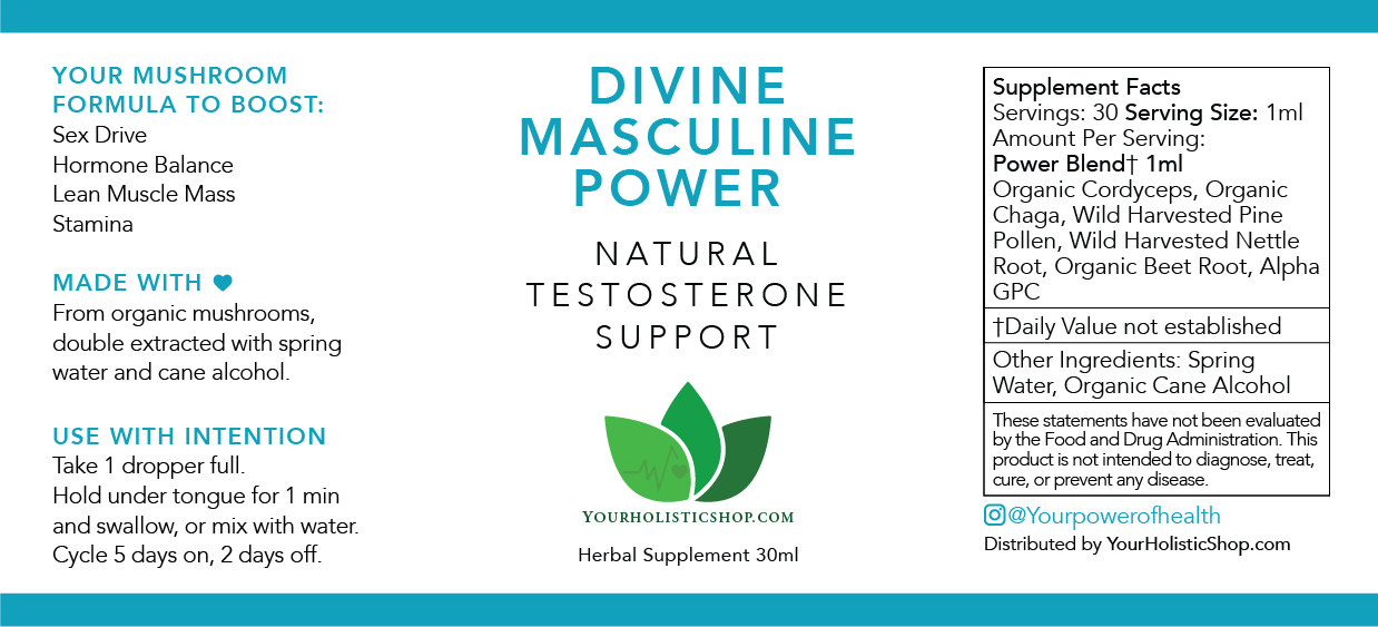 Divine Masculine Power - Mushroom Tincture