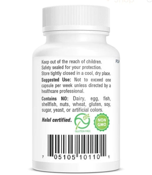 The side of a vitamin D3-50 dietary supplement bottle with suggested use information