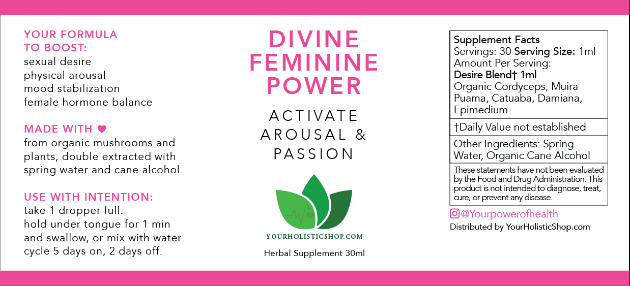 Divine Feminine Power - Mushroom Tincture